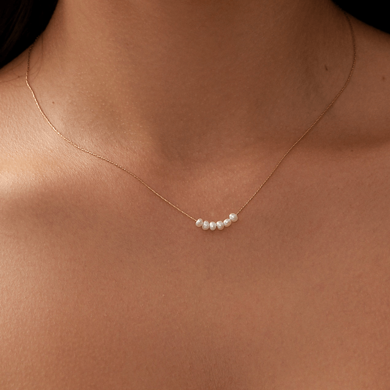 Dainty Pearl Necklace -