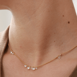 Floating Diamond Necklace -