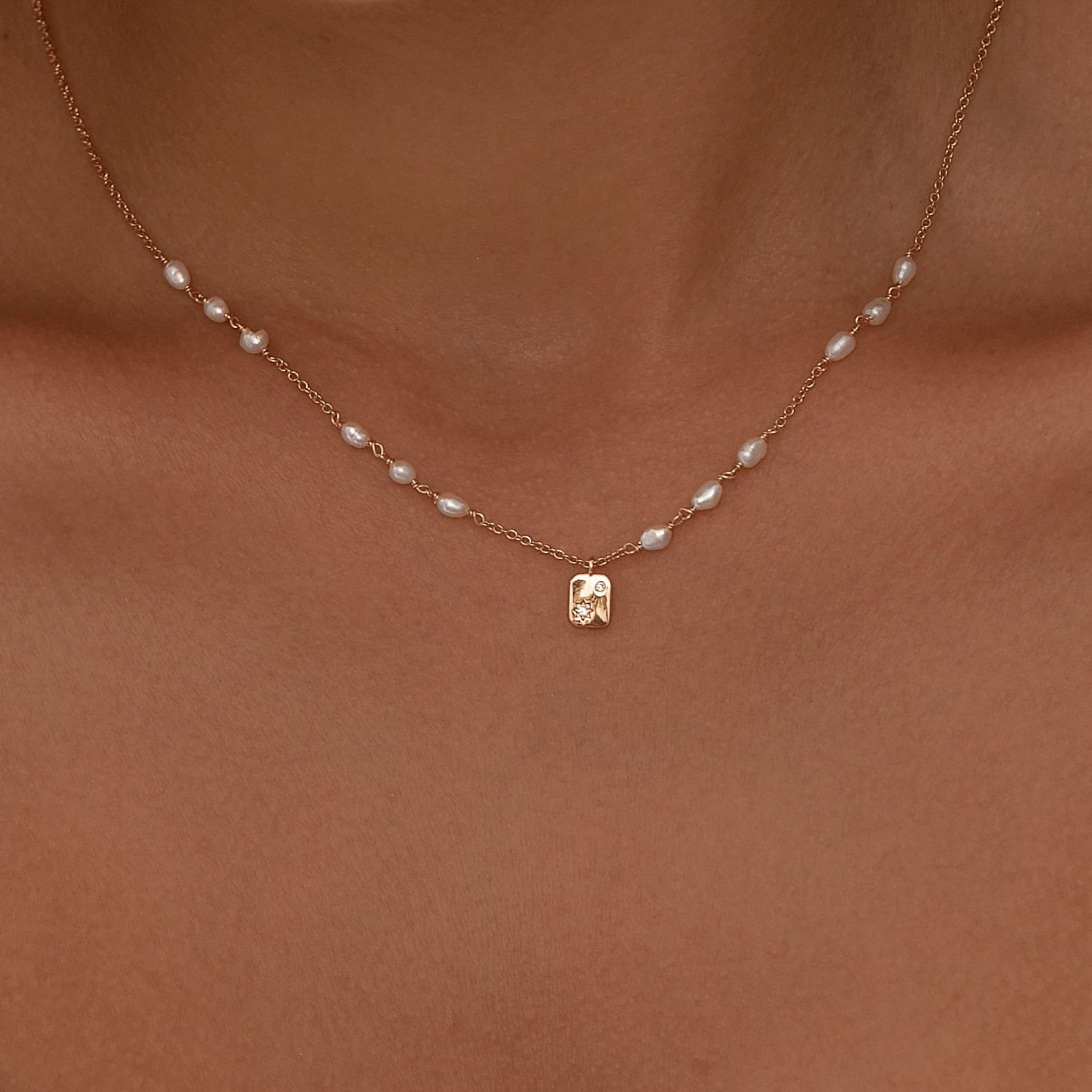 Mini Pearl Necklace - 