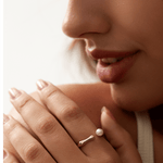Luna Pearl Open Ring - 