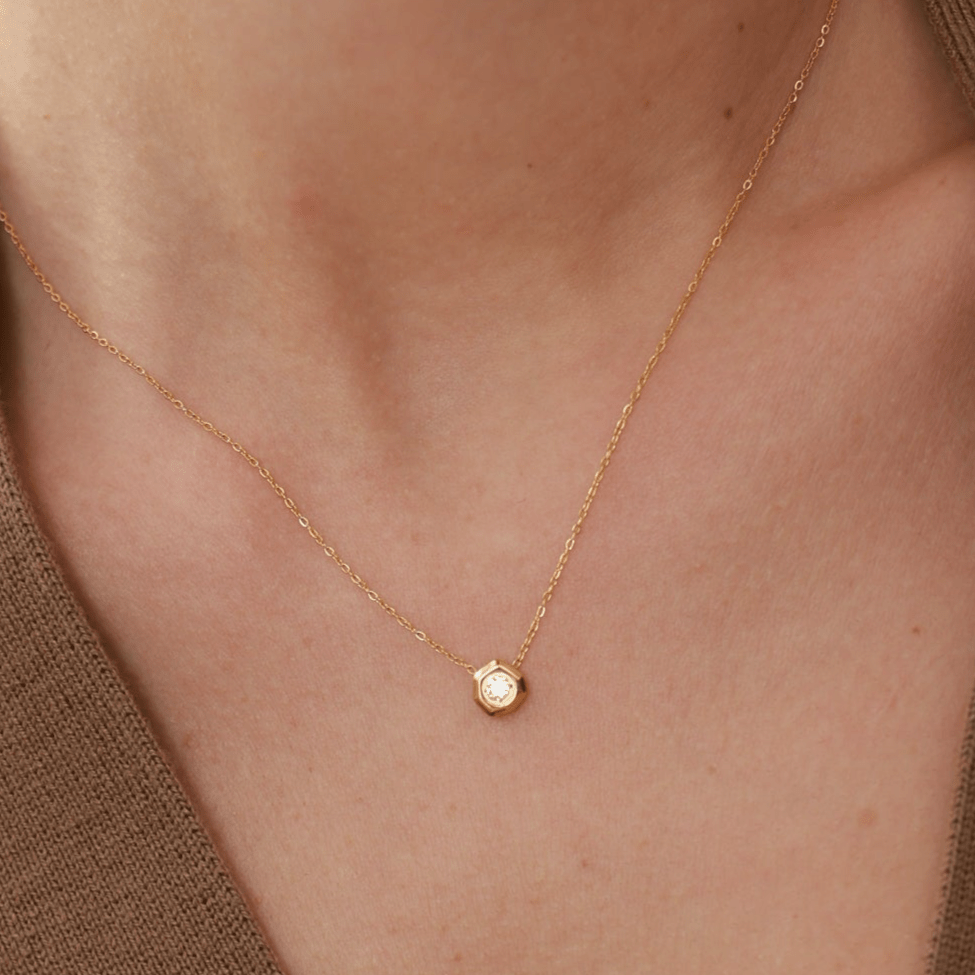 Solitaire Diamond Necklace - 