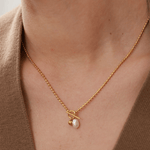 Baroque Pearl Knot Necklace - 