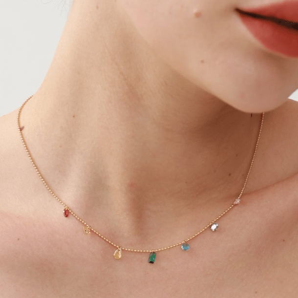Rainbow Diamond Necklace - 