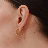Molten Hoop Earrings - 