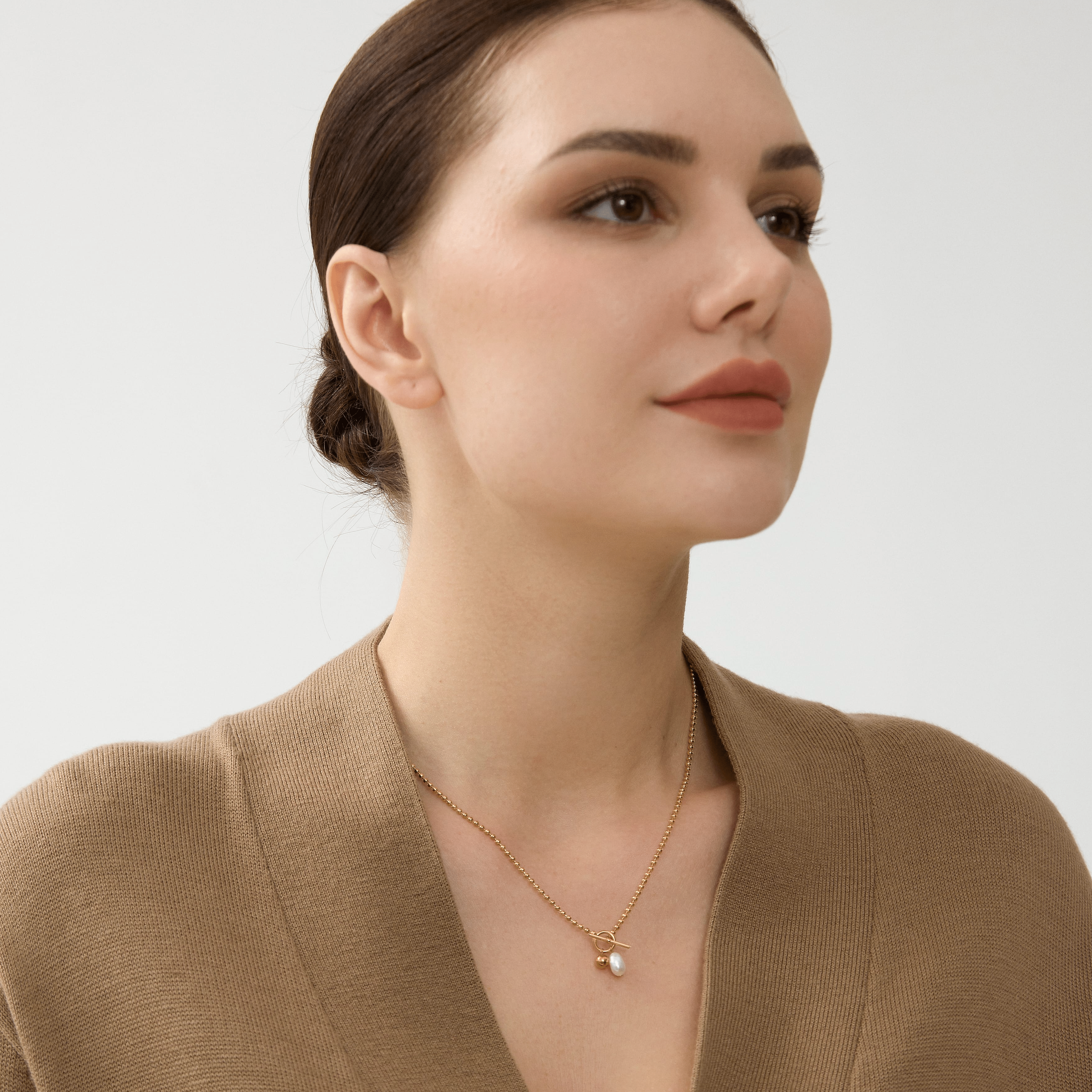 Baroque Pearl Knot Necklace - 
