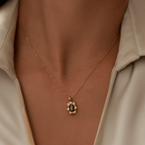 Onyx Sunburst Pendant - 