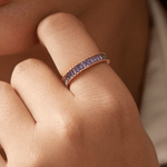 Violet Baguette Ring - 
