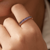 Violet Baguette Ring - 