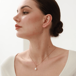 Ava Pearl Drop Necklace - 