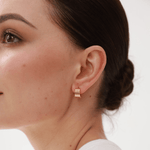 Ridge Hoop Earrings - 