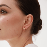 Ridge Hoop Earrings - 