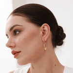 Wavy Hoop Earrings - 